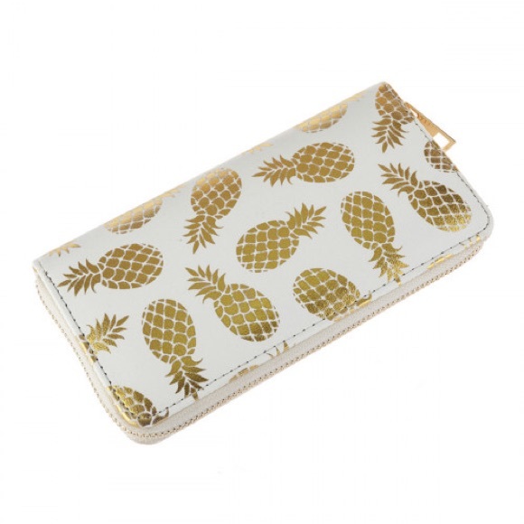 Faux leather pineapple print wallet - Picture 2 of 2